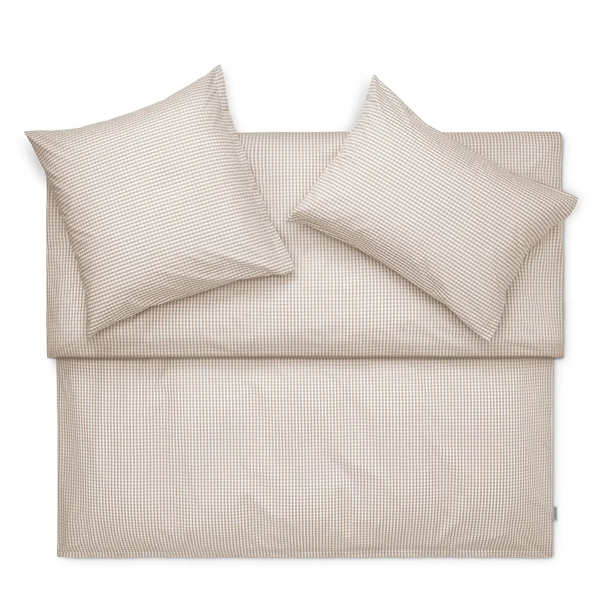 Schlossberg Bettwäsche Andrin Beige Produktbild Schlossberg Bettwäsche Andrin in Beige, mit einem feinen Karomuster. Die Bettwäsche besteht aus einem hochwertigen Material und sorgt für eine elegante und gemütliche Atmosphäre im Schlafzimmer.